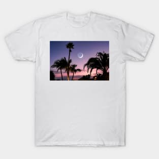 Moon over Palm trees T-Shirt